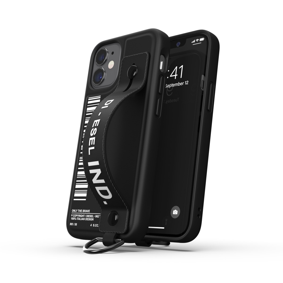 【取扱終了製品】DIESEL Handstrap Case FW20 iPhone 12 mini Black〔ディーゼル〕 – 海外輸入