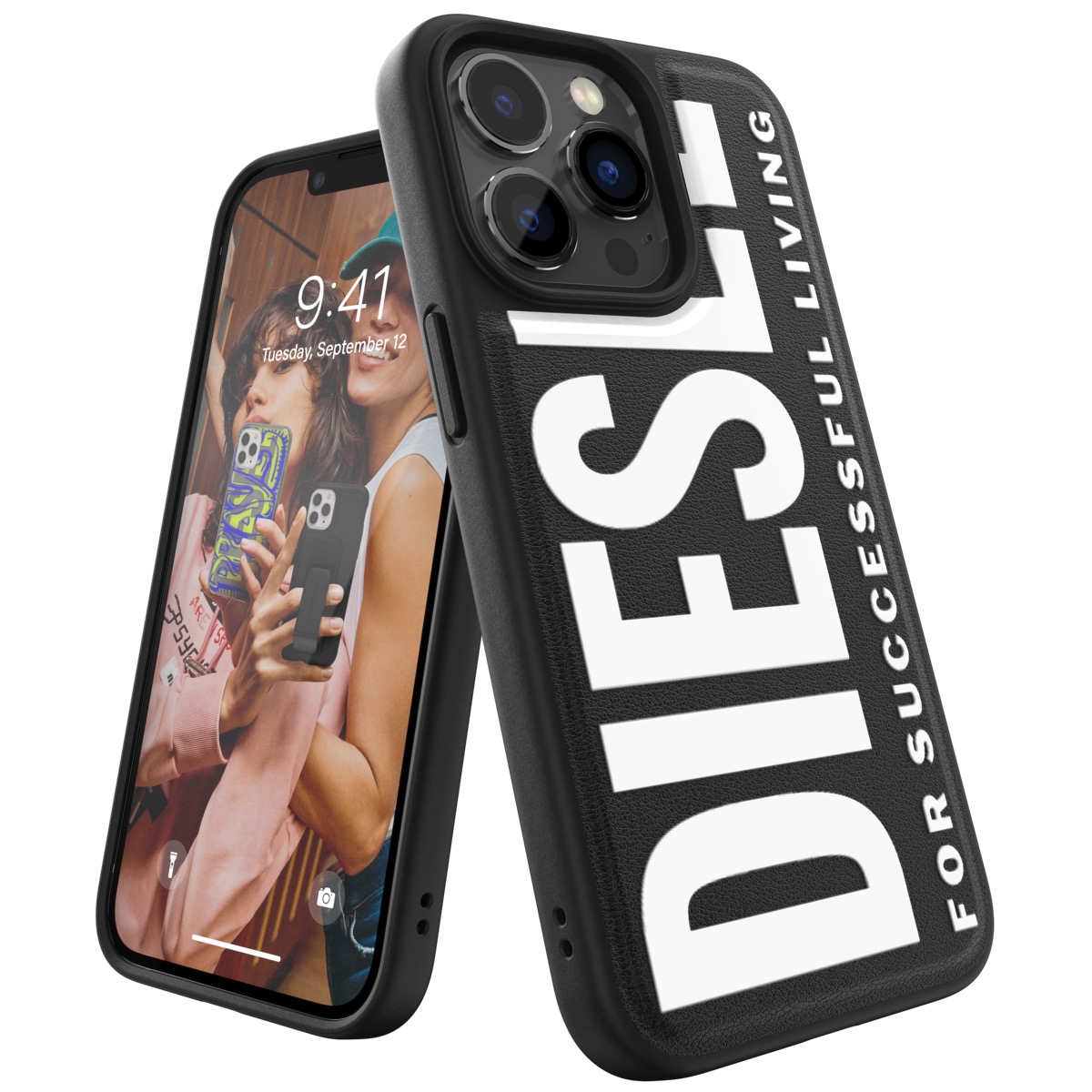DIESEL Core iPhone 13 Pro Black/White〔ディーゼル〕 | 海外輸入 