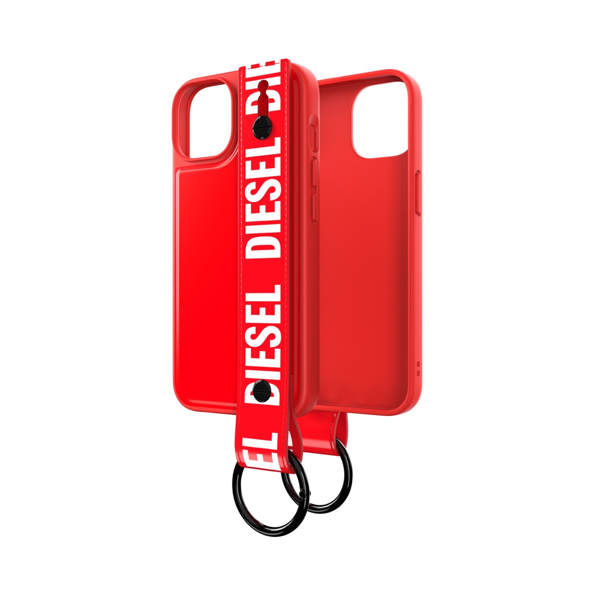 DIESEL Handstrap Case iPhone 14 Red/White〔ディーゼル〕 – 海外輸入