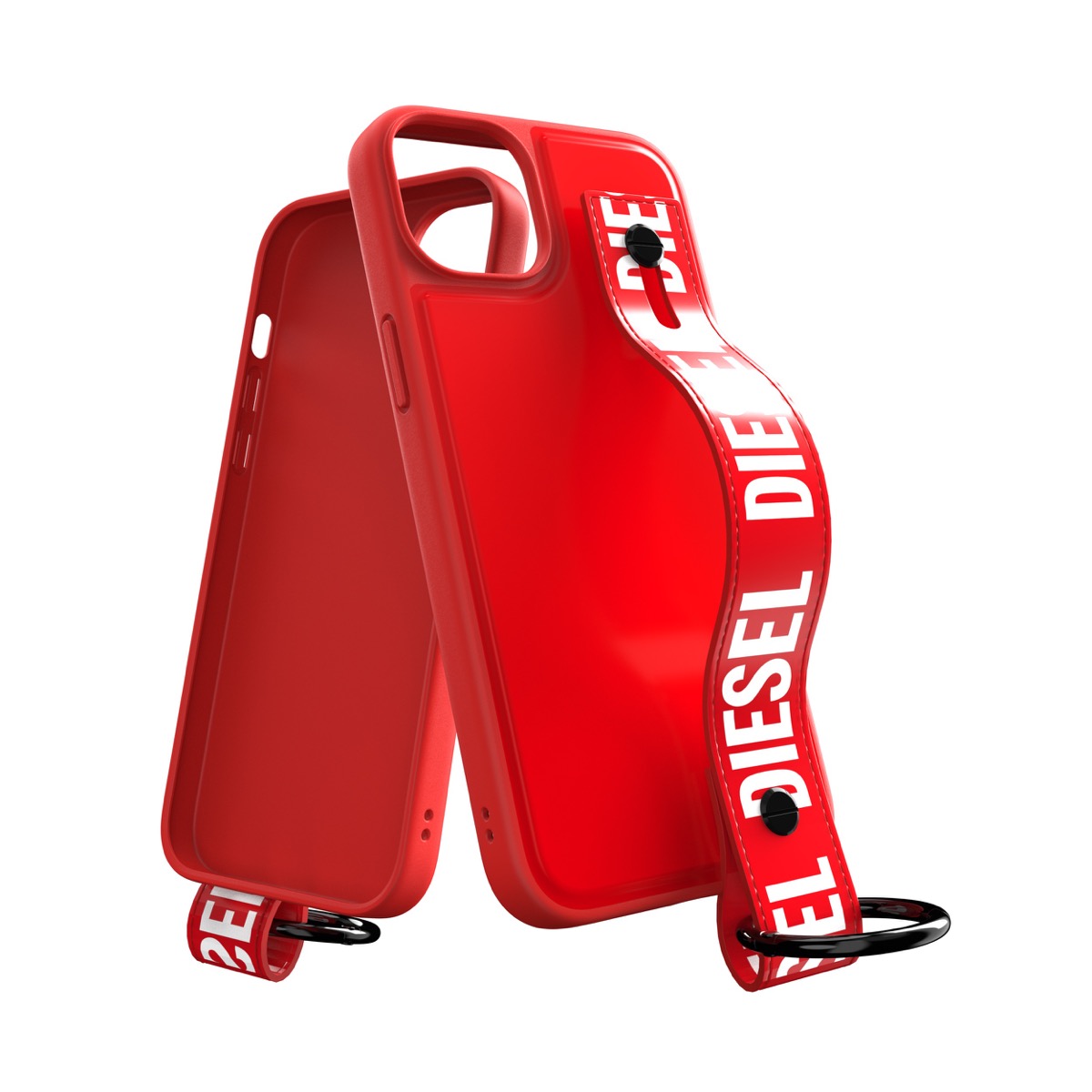 DIESEL Handstrap Case iPhone 14 Plus Red/White〔ディーゼル 