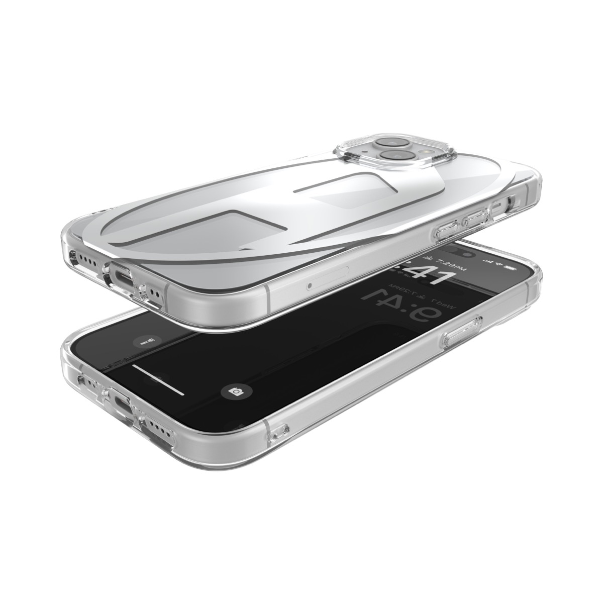 DIESEL Oval D Clear iPhone 15 Silver Metallic – 海外輸入ブランド ...