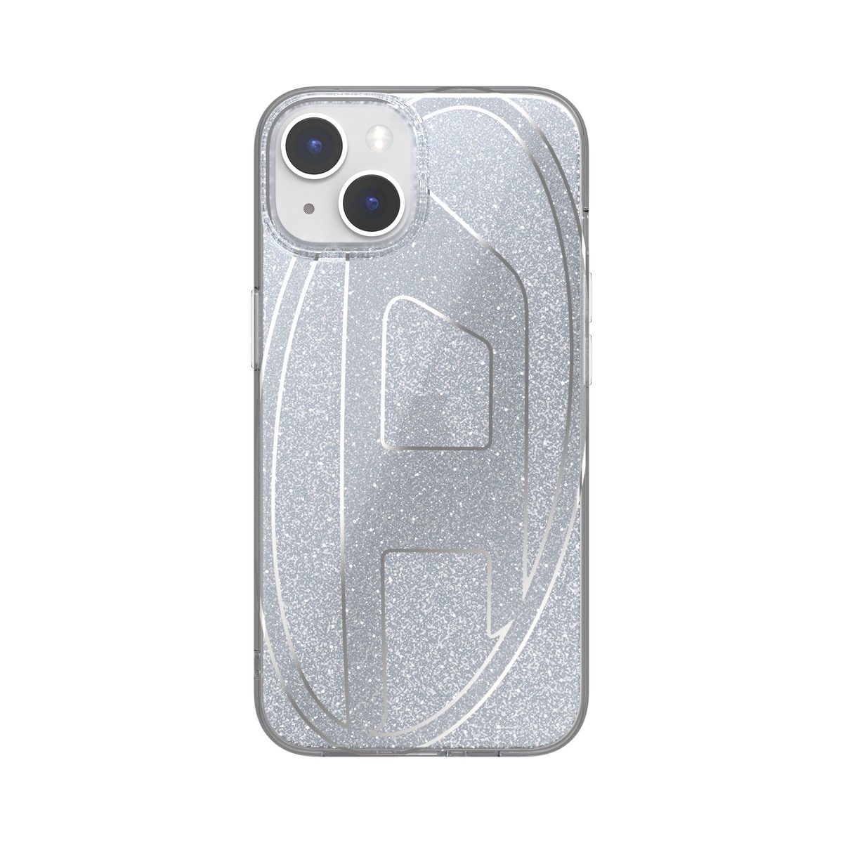 DIESEL Oval D Glitter Silver iPhone 14〔ディーゼル〕 – 海外輸入 