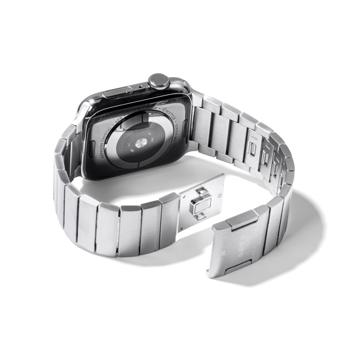 LAUT LINKS2.0 Apple Watch BAND SILVER (42/44/45/49mm)〔ラウト 