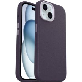 OtterBox Symmetry Cactus Leather iPhone 15 Plum Luxe – purple