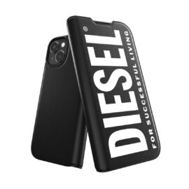 DIESEL Booklet iPhone 15 Black〔ディーゼル〕