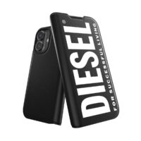 DIESEL Booklet MagSafe iPhone 16 Black/ White〔ディーゼル〕