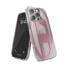 DIESEL Oval D Mirror Clear iPhone 16 Pro Clear/Pink〔ディーゼル〕